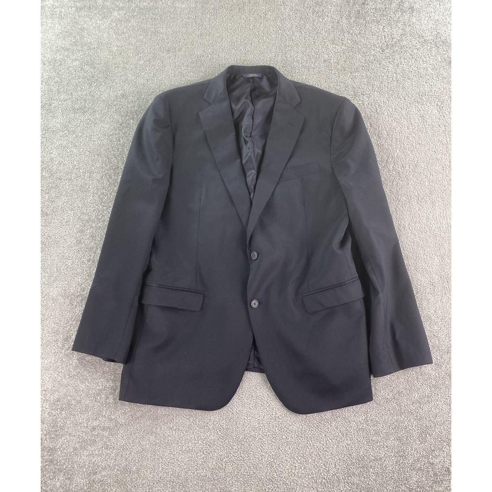 Brooks Brothers Suit Jacket 44 L Navy Wool Madison Luxury Estrato Trabaldo Italy
